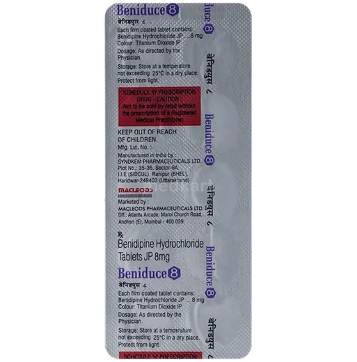 beniduce 8mg tablet 10's